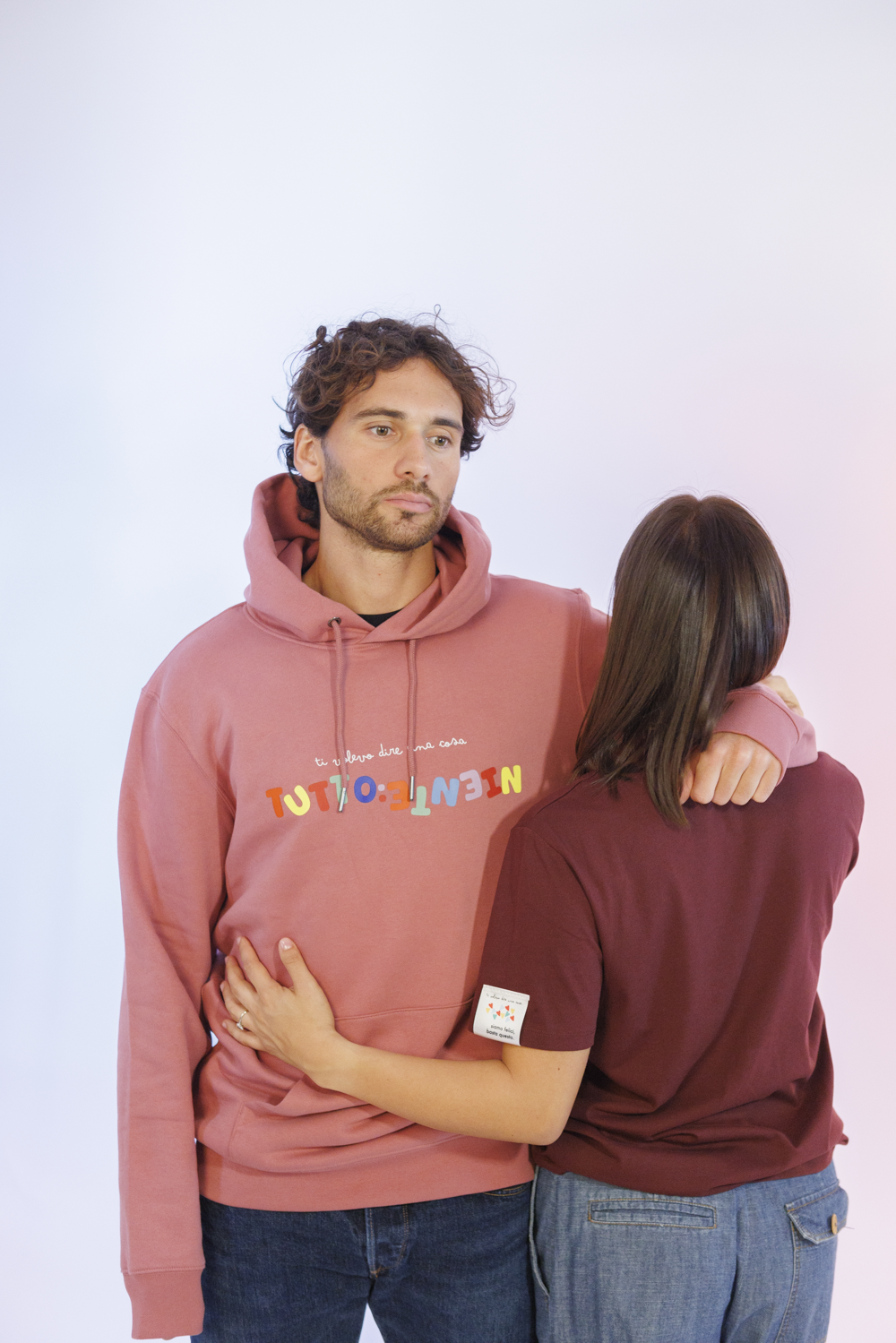 Felpa Rosa Antico